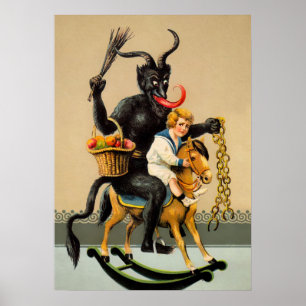 Poster Vintage Krampus Art