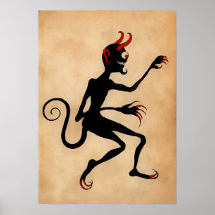 Poster Vintage Krampus Art