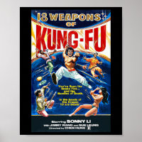 Vintage Kungfu Karate Bjj Martial Arts Movie Retro