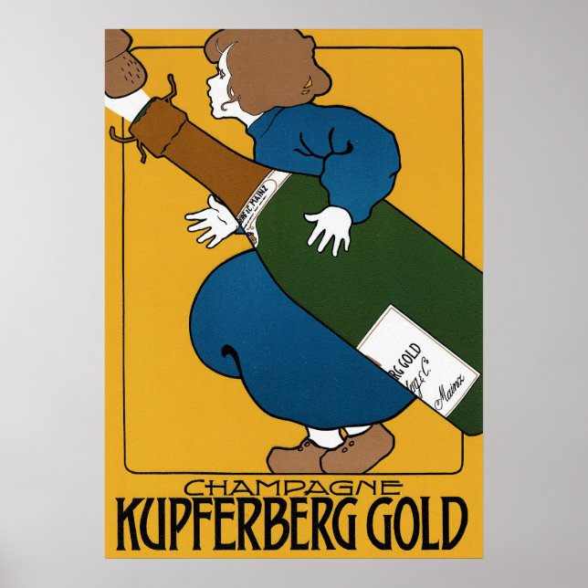 Poster Vintage Kupferberg Champagne (Frente)