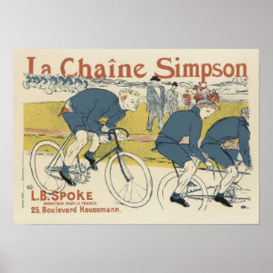Póster Vintage La Chaine Simpson
