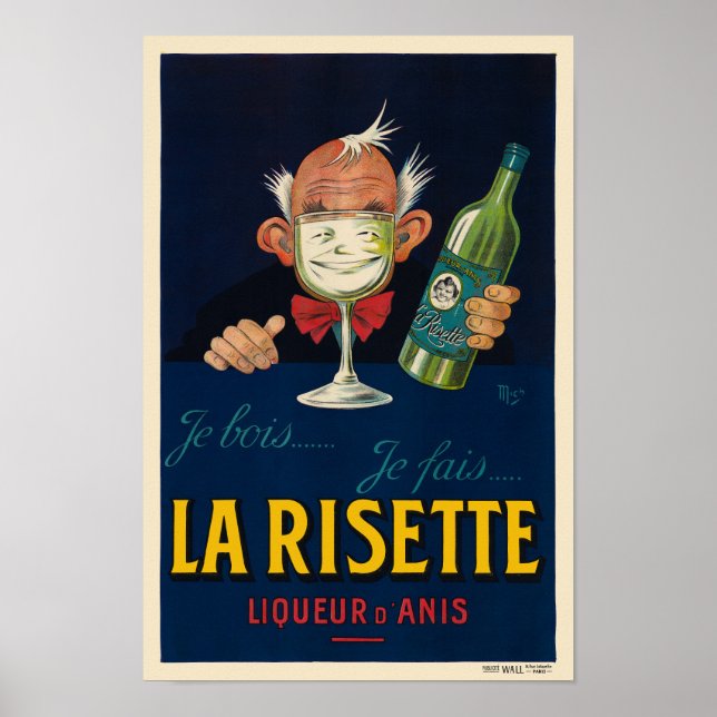 Poster vintage La Risette França 1926 (Frente)