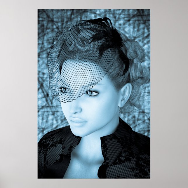 Póster Vintage Lady (Frente)