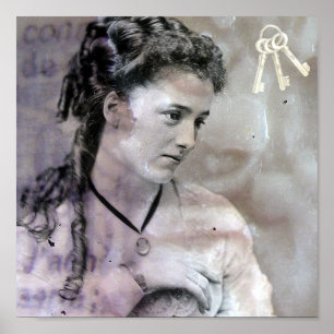 Póster Vintage Lady