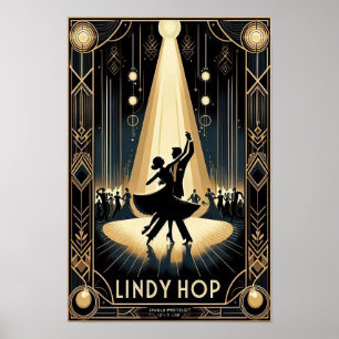Poster vintage Lindy Salto Dance Hall