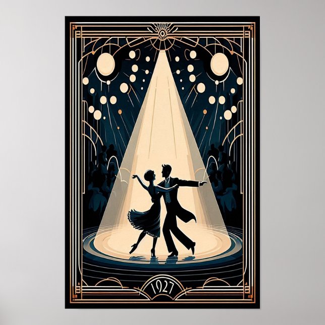 Poster vintage Lindy Salto Dance Hall (Frente)