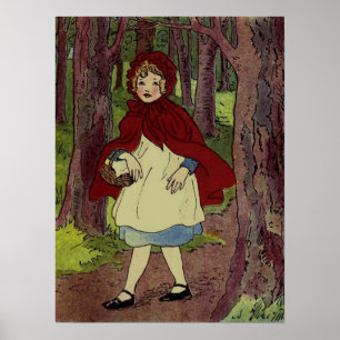 Poster Vintage Little Red Ringue - Arte de Livro