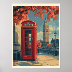 Poster Vintage London Viagem