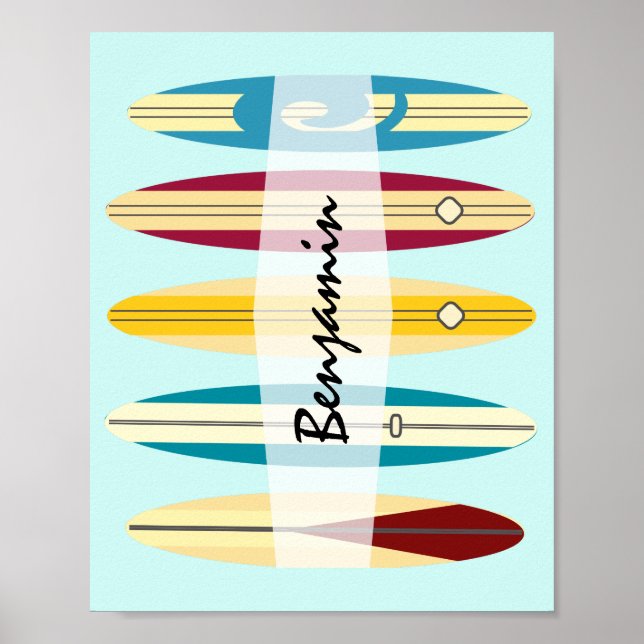 Poster Vintage Longboards (Frente)