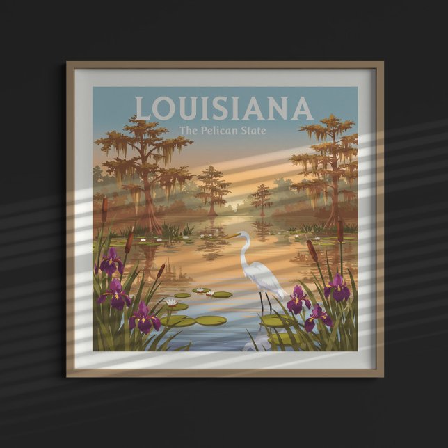 Poster Vintage Louisiana (Criador carregado)