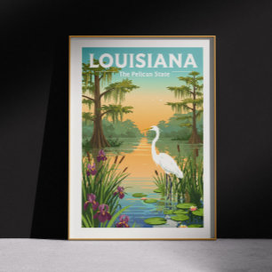Poster Vintage Louisiana