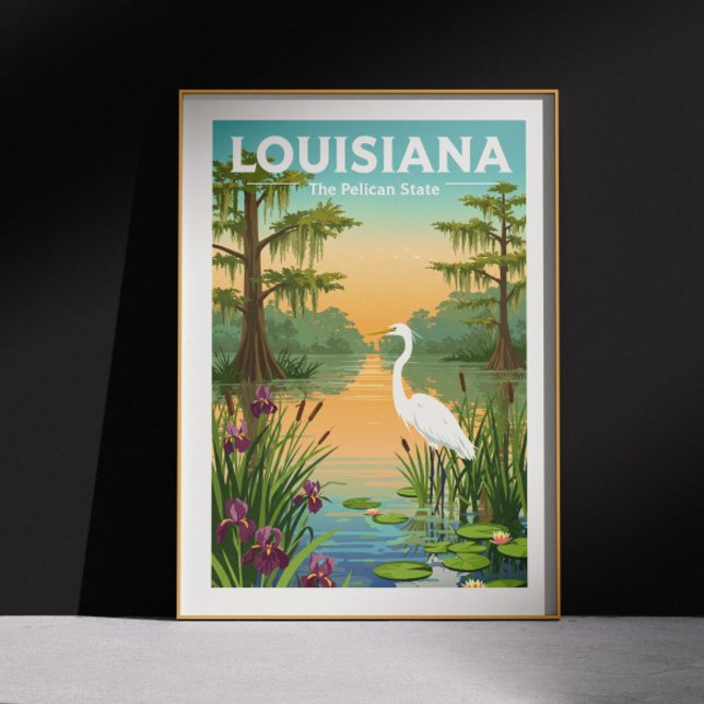 Poster Vintage Louisiana (Criador carregado)