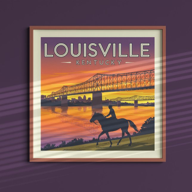 Poster Vintage Louisville Kentucky (Criador carregado)