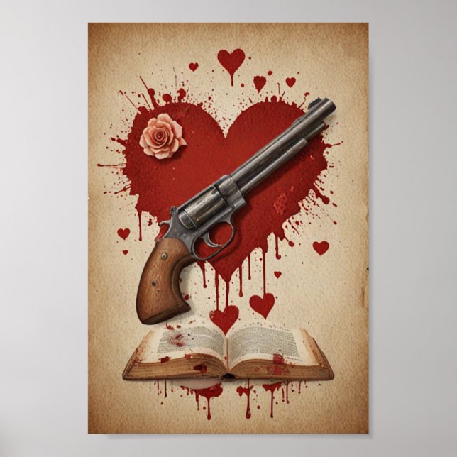 Poster Vintage love (Frente)