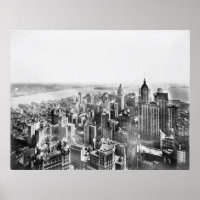 Vintage Lower Manhattan Foto Do Arranha-Céu (1913)