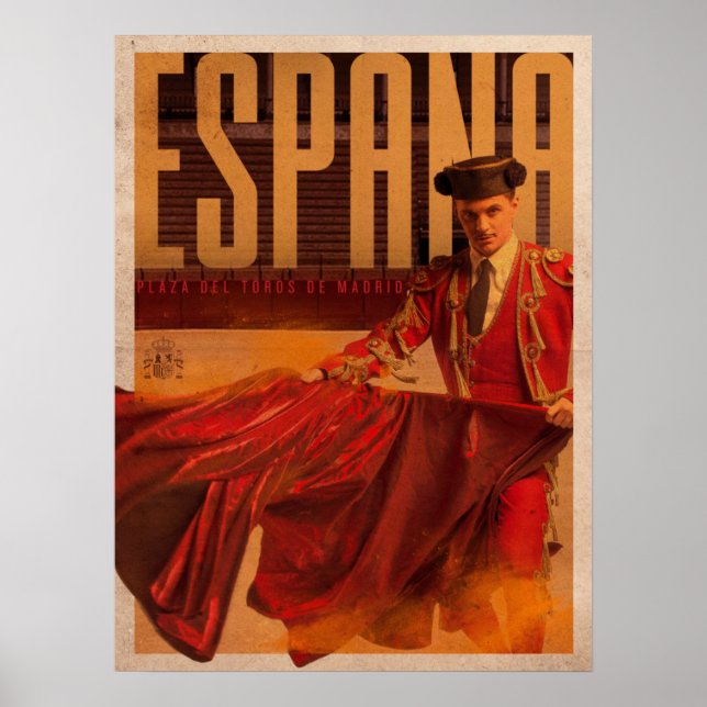 Poster Vintage Madrid Matador (Frente)