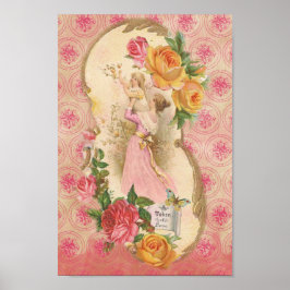 Poster Vintage, mãe vitoriana e símbolo do amor infantil