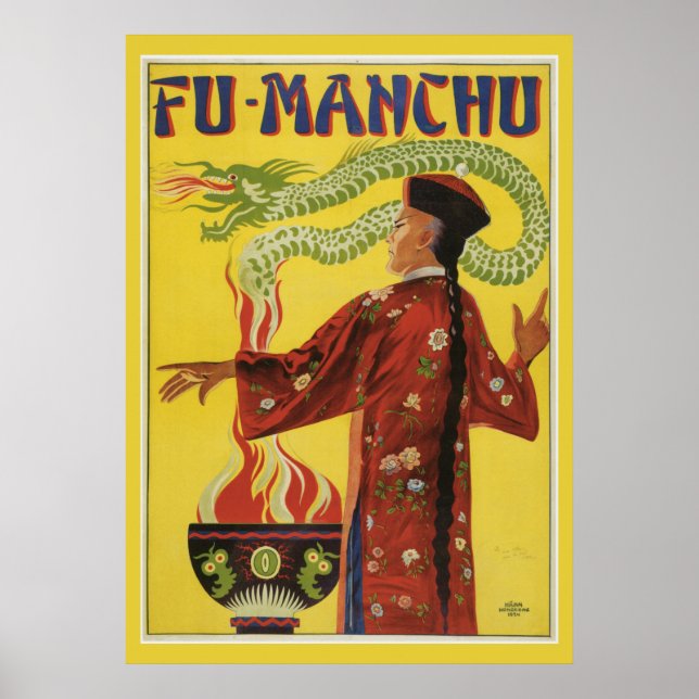 Poster Vintage Magic Fu Manchu Maggie (Frente)