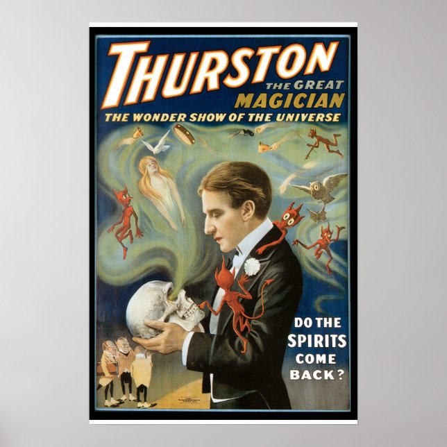 Póster Vintage Magic Poster, Thurston, The Excelente Magg (Frente)