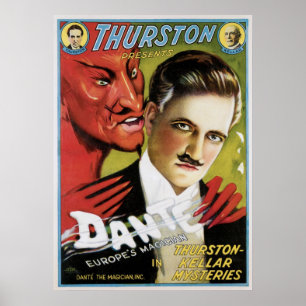 Póster Vintage mágico de Dante Europe