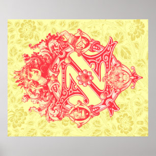 Póster Vintage mágico de Oz