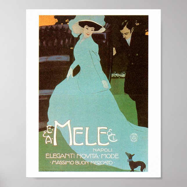 POSTER VINTAGE MARCELLO DUDOVICH DE 1910 (Frente)