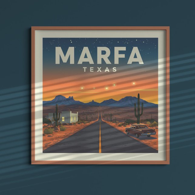 Poster Vintage Marfa Texas (Criador carregado)