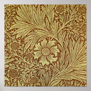 Poster Vintage Marigold William Morris Design