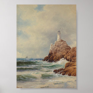 Poster Vintage Marine Lighthouse Alfred Thompson Bricher