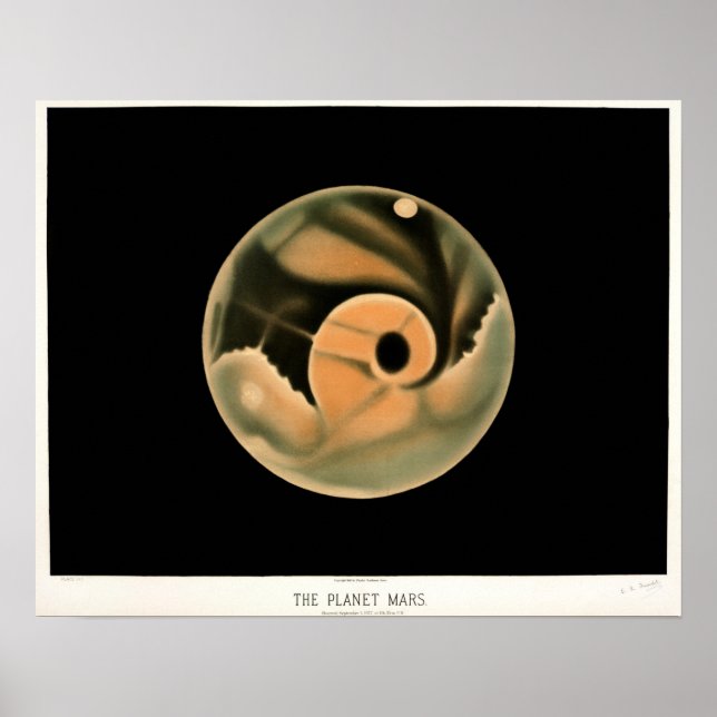 Poster Vintage Mars (Frente)