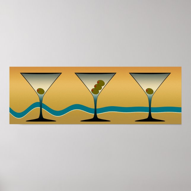 Póster Vintage Martini Art (Frente)