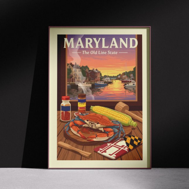 Poster Vintage Maryland (Criador carregado)