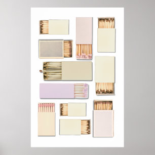 Poster Vintage Matchbox Modelo Personalizar