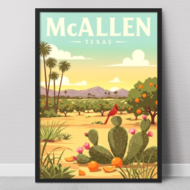Poster Vintage McAllen Texas (Criador carregado)