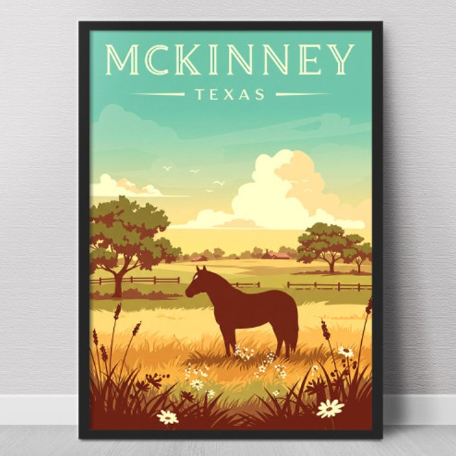 Poster Vintage McKinney Texas (Criador carregado)