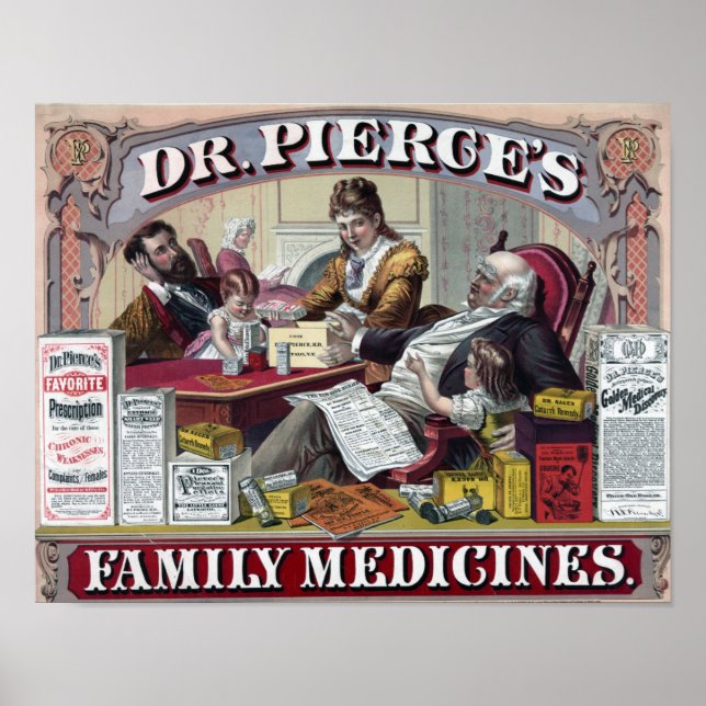 Poster Vintage Medicine Advertisement (Frente)
