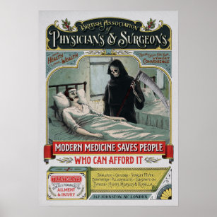 Poster Vintage Medicine Advertisement Art
