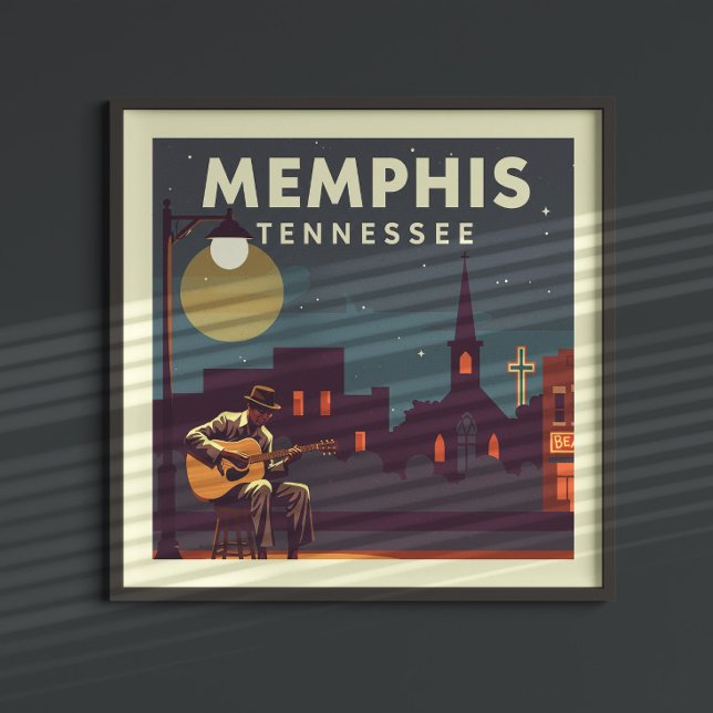 Poster Vintage Memphis Tennessee (Criador carregado)