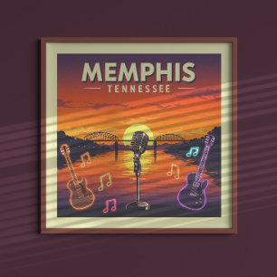 Poster Vintage Memphis Tennessee