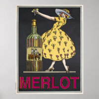 Vintage Merlot Wine Maid