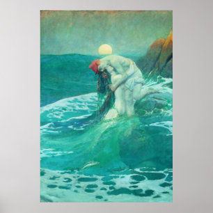 Poster vintage Mermaid