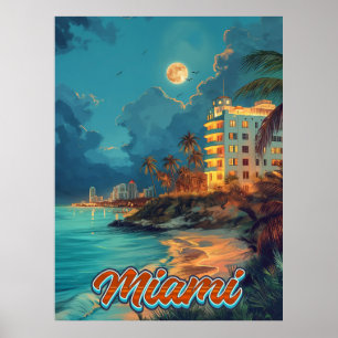 Poster Vintage Miami