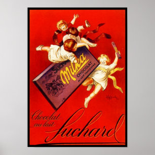 Poster Vintage Milka Chocolate Ad