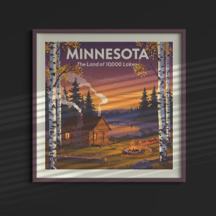 Poster Vintage Minnesota