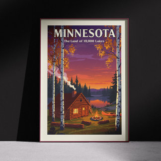 Poster Vintage Minnesota