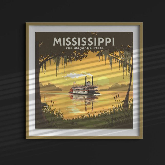 Poster Vintage Mississippi (Criador carregado)