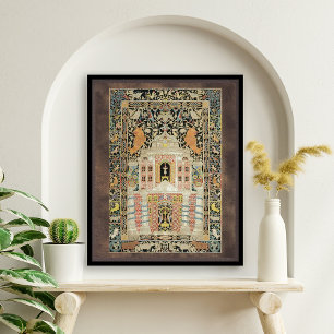 Poster Vintage Mizrach Jewish Plaque