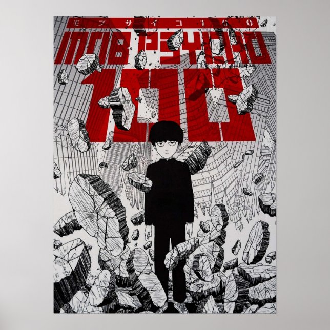 Poster Vintage Mob Psycho 100 (Frente)