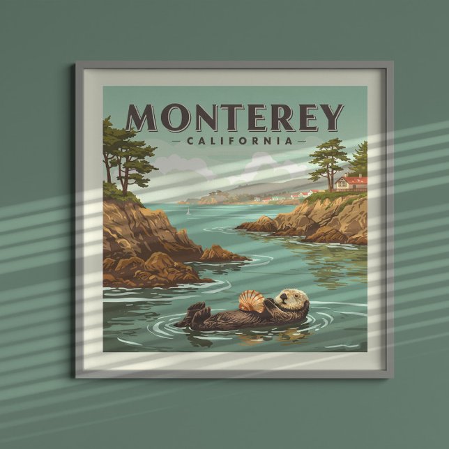 Poster Vintage Monterey California (Criador carregado)