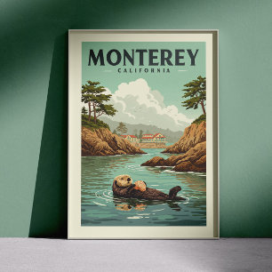 Poster Vintage Monterey California